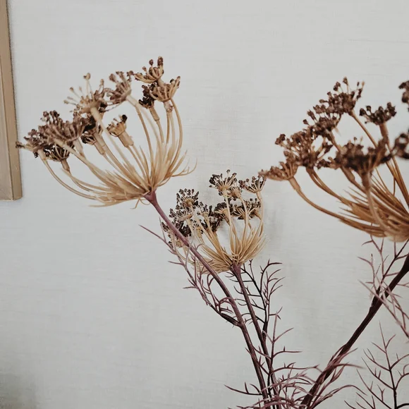 Hearth & Hand Mauve Queen Anne's Mauve Lace Wildflower Stem Set Of 2 - Picture 4 of 4